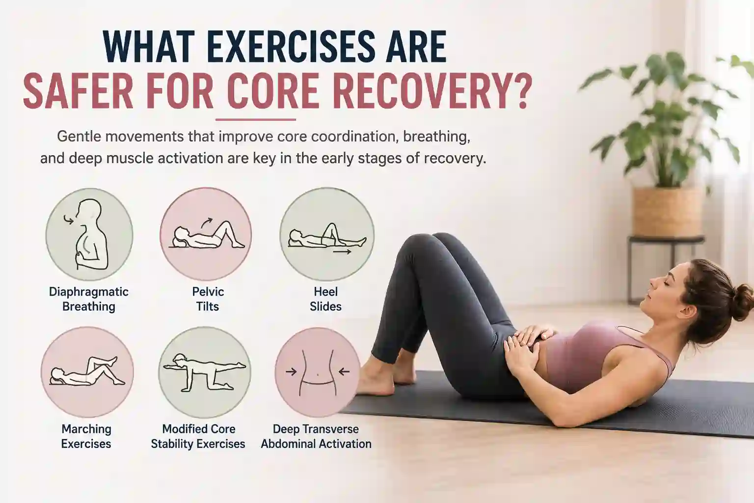 Which exercises may help diastasis recti New Cross?